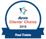 Avvo Client's Choice 2016 Real Estate Badge
