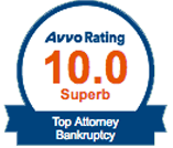 Avvo Rating 10.0 Top Attorney Bankruptcy