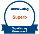 Avvo Rating Superb Top Attorney Govermment Badge