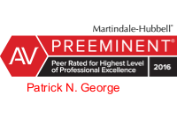 AV Preeminent - Patrick N. George Badge