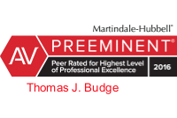 AV Preeminent Thomas J. Budge Badge