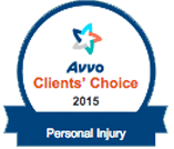 Avvo Client's Choice 2015 Personal Injury Badge